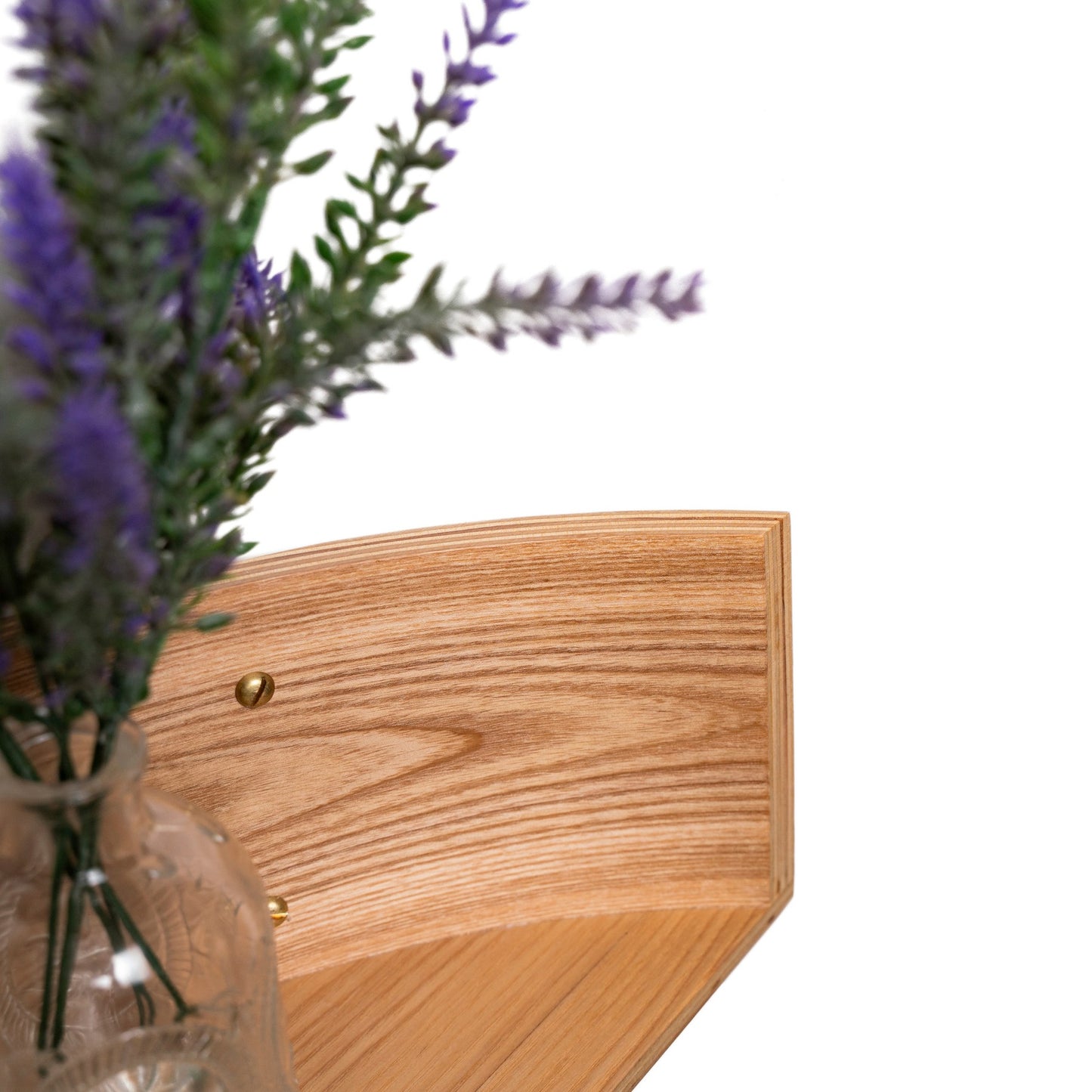 Floating Wooden Wall Shelf - Pie